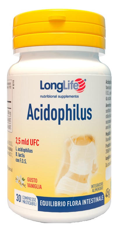 LONGLIFE ACIDOPHILUS 30 COMPRESSE MASTICABILI - UniversoFarmacie.it