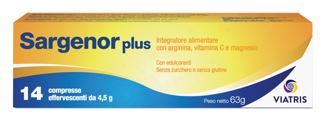 SARGENOR PLUS 14 COMPRESSE EFFERVESCENTI DA 4,5 G - UniversoFarmacie.it