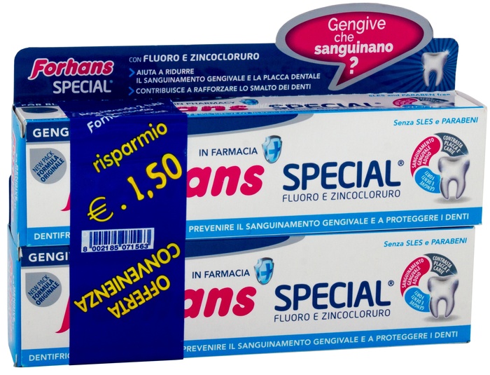 FORHANS SP DENTIF 2X75ML - UniversoFarmacie.it