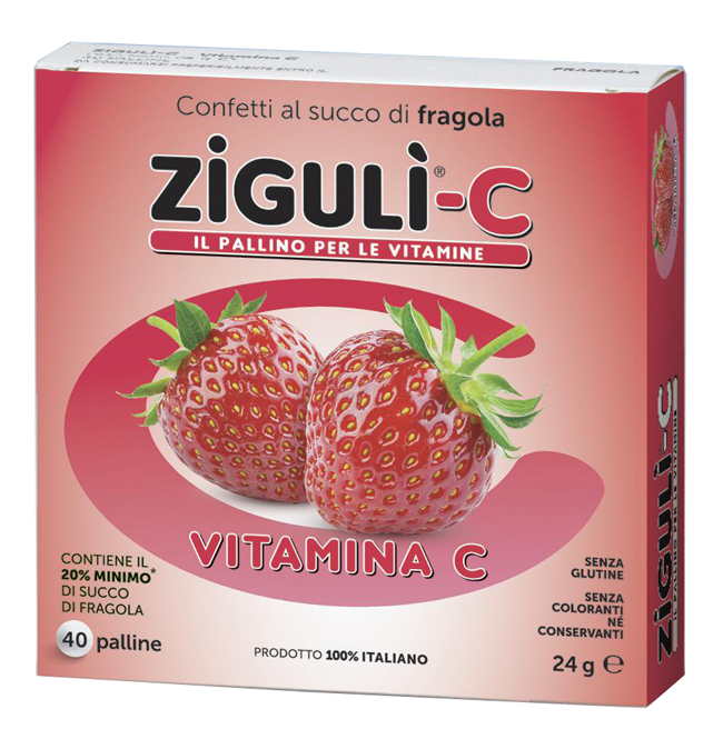 ZIGULI C FRAGOLA 40 CONFETTI 24 G - UniversoFarmacie.it