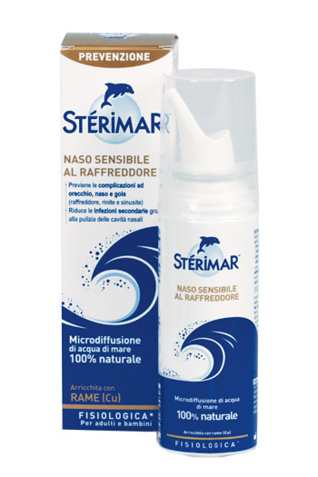 STERIMAR NASO SENSIBILE AL RAFFREDDORE ACQUA DI MARE SPRAY 100 ML - UniversoFarmacie.it