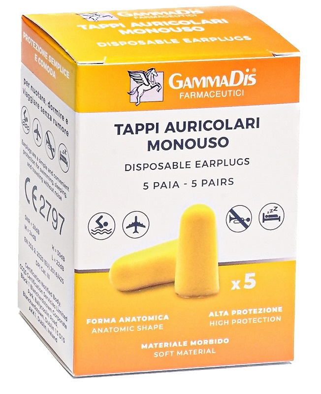 TAPPO AURICOLARE EAR GOMMAPIUMA 10 PEZZI GAMMADIS - UniversoFarmacie.it