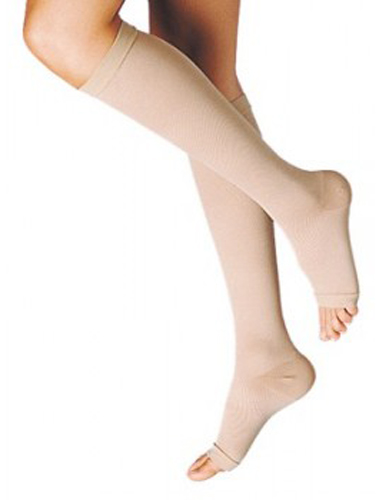 GAMBALETTO TERAPEUTICO DUALSAN A COMPRESSIONE DECRESCENTE KKL1 PUNTA APERTA BEIGE UNISEX 2 1 PAIO - UniversoFarmacie.it