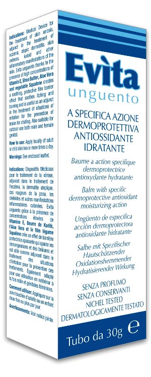 EVITA UNGUENTO A SPECIFICA AZIONE DERMOPROTETTIVA ANTIOSSIDANTE IDRATANTE 30 ML - UniversoFarmacie.it