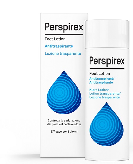 PERSPIREX FOOT LOTION ANTITRASPIRANTE LOZIONE TRASPARENTE SUDORAZIONE E CATTIVO ODORE PIEDI 100 ML - UniversoFarmacie.it
