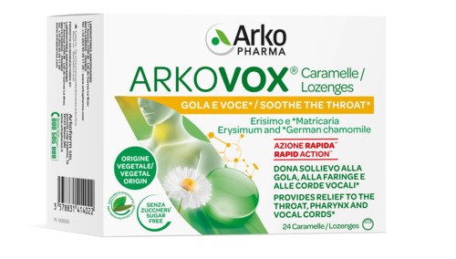 ARKOVOX MENTA/EUCALIPTO 24 CARAMELLE - UniversoFarmacie.it