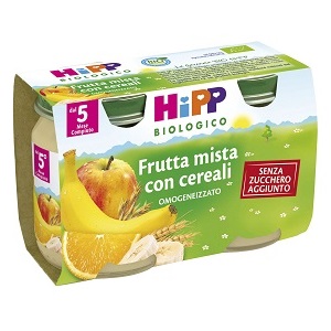 HIPP BIO HIPP BIO OMOGENEIZZATO FRUTTA MISTA CON CEREALI 2X125 G - UniversoFarmacie.it