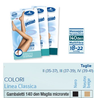 SAUBER GAMBALETTO 140 MAGLIA MICRORETE NEUTRO BEIGE 3 LINEA CLASSICA - UniversoFarmacie.it