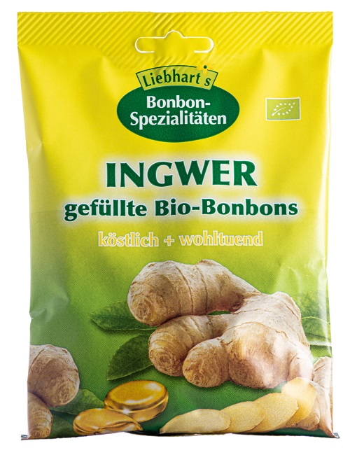 BONBONS ZENZERO BIO 100 G 18 CARAMELLE RIPIENE - UniversoFarmacie.it