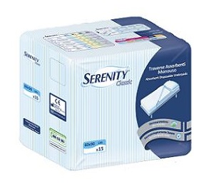 TRAVERSA SALVAMATERASSO PER INCONTINENZA SERENITY CLASSIC RIMBOCCABILE MISURA 80X180CM 30 PEZZI - UniversoFarmacie.it