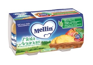 MELLIN OMOGENEIZZATO MELA ANANAS 100 G 2 PEZZI - UniversoFarmacie.it