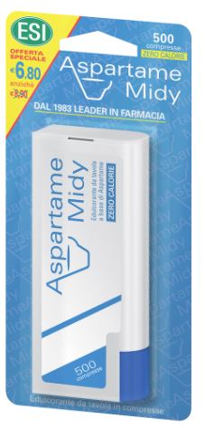 ESI ASPARTAME MIDY 500 COMPRESSE OFFERTA SPECIALE - UniversoFarmacie.it