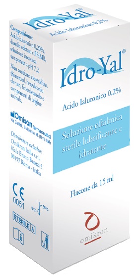 IDRO-YAL SOLUZIONE OFTALMICA LUBRIFICANTE IDRATANTE ACITO IALURONICO 0,2% 15 ML - UniversoFarmacie.it