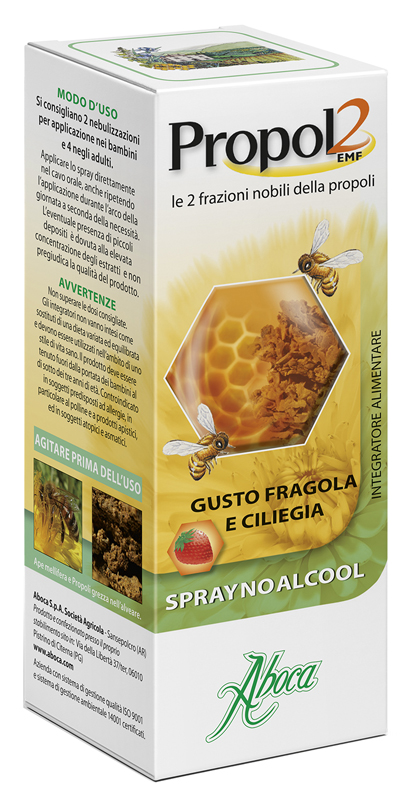 PROPOL2 EMF SPRAY NO ALCOOL FRAGOLA E CILIEGIA 30 ML - UniversoFarmacie.it