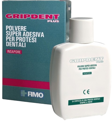 GRIPDENT PLUS POLVERE SUPER ADESIVA PER PROTESI DENTALI 40 G - UniversoFarmacie.it