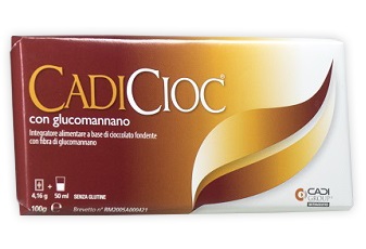CADICIOC TAVOLETTA FONDENTE CON GLUCOMANNANO 100 G - UniversoFarmacie.it