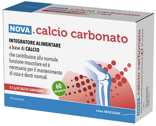 CALCIO CARBONATO 60 COMPRESSE DA 0,6 G - UniversoFarmacie.it