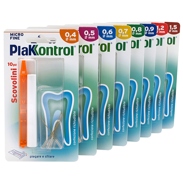 PLAKKONTROL MINIGRIP SCOVOLINO 0,6 MM 10 PEZZI - UniversoFarmacie.it