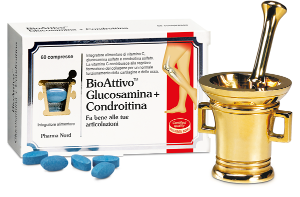 BIOATTIVO GLUCOSAMINA + CONDROITINA 60 COMPRESSE - UniversoFarmacie.it
