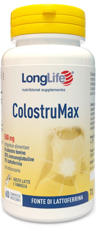 LONGLIFE COLOSTRUMAX 60 COMPRESSE MASTICABILI - UniversoFarmacie.it