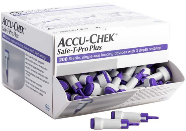 LANCETTE PUNGIDITO ACCU-CHEK SAFE T PRO PLUS PD 200 PEZZI - UniversoFarmacie.it