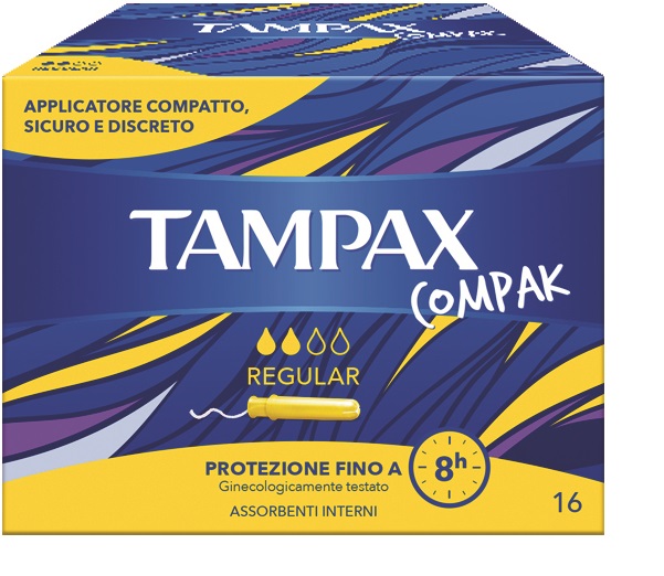 TAMPAX COMPAK REGULAR 16 PEZZI - UniversoFarmacie.it