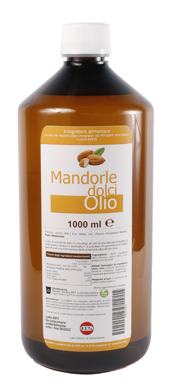 MANDORLE DOLCI OLIO 1000 ML - UniversoFarmacie.it
