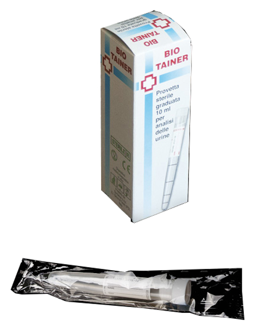 BIO TAINER PROVETTA STERILE PER URINA 10 ML - UniversoFarmacie.it