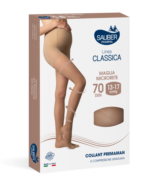SAUBER COLLANT PREMAMAN 140 DENARI MAGLIA MICRORETE NEUTRO BEIGE 5 LINEA CLASSICA - UniversoFarmacie.it