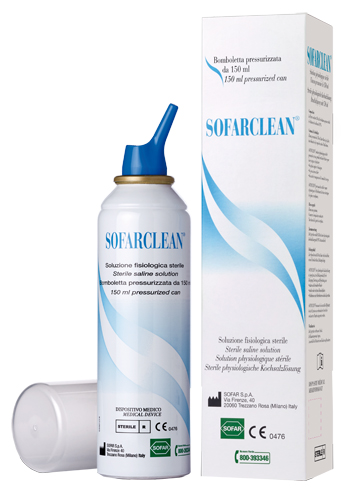SOLUZIONE FISIOLOGICA SOFARCLEAN 150ML IN BOMBOLETTA PRESSURIZZATA - UniversoFarmacie.it