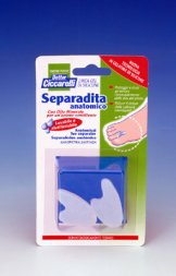 SEPARADITA ANATOMICO PER PIEDE REALIZZATO IN GEL DI SILICONE BIANCO SEMITRASPARENTE SAGOMATO IGIENEPIEDE 2 PEZZI - UniversoFarmacie.it