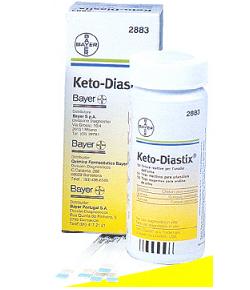 STRISCE MISURAZIONE GLICOSURIA E CHETONURIA KETODIASTIX 50 PEZZI - UniversoFarmacie.it