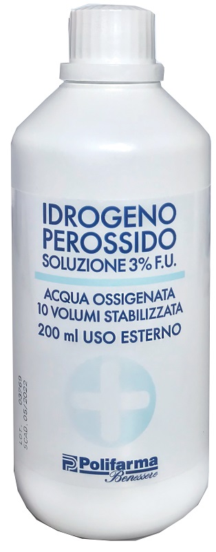 PEROSSIDO IDROGENO 3% 200 ML ACQUA OSSIGENATA 10 VOLUMI STABILIZZATA - UniversoFarmacie.it