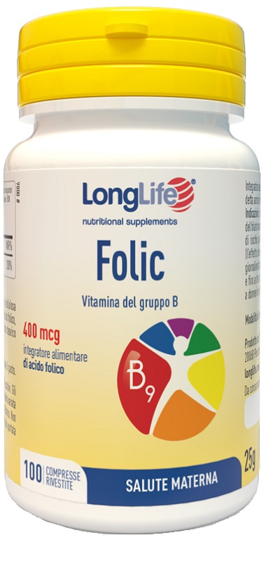 LONGLIFE FOLIC 400 MCG 100 COMPRESSE - UniversoFarmacie.it