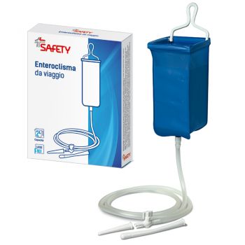 ENTEROCLISMA DA VIAGGIO KLISTER IN GOMMA CON CANNULA ANALE EVAGINALE 2 LITRI - UniversoFarmacie.it