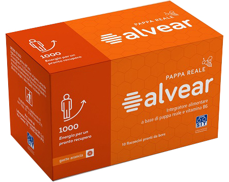 ALVEAR 1000 PAPPA REALE 10 FLACONCINI GUSTO ARANCIA - UniversoFarmacie.it