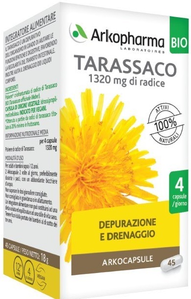 ARKO CAPSULE TARASSACO BIO 45 CAPSULE - UniversoFarmacie.it