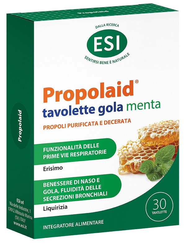 ESI PROPOLAID TAVOLETTE GOLA MENTA 30 TAVOLETTE - UniversoFarmacie.it
