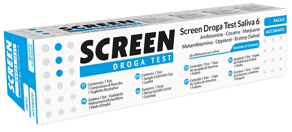 SCREEN DROGA TEST SALIVA 6 DROGHE - UniversoFarmacie.it