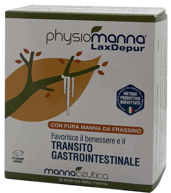 PHYSIOMANNA LAXDEPUR MANNITE DUFOUR 12 PANETTI SOLUBILI DA 10 G - UniversoFarmacie.it