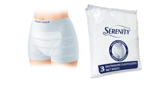 MUTANDINA A RETE PER INCONTINENZA SERENITY PANTY COMFORT S 3 PEZZI - UniversoFarmacie.it