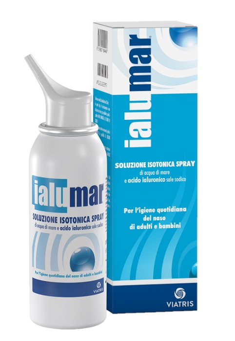 SOLUZIONE ISOTONICA SPRAY DI ACQUA DI MARE ACIDO IALURONICO SALE SODICO PER IGIENE NASO ADULTI E BAMBINI 100ML - UniversoFarmacie.it