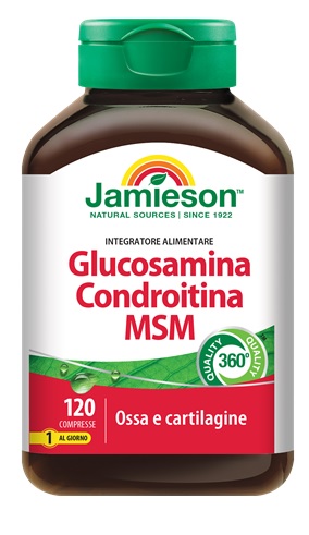 JAMIESON GLUCOSAMINA CONDROITINA MSM 120 COMPRESSE - UniversoFarmacie.it