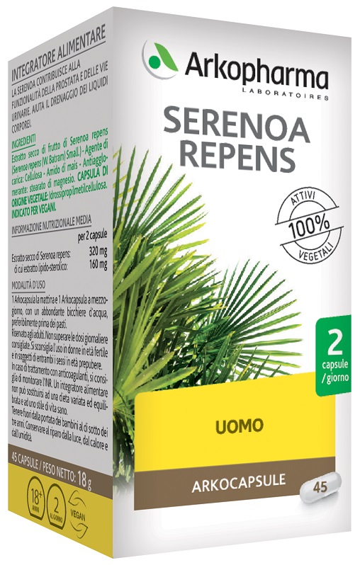 SERENOA REPENS 45 CAPSULE - UniversoFarmacie.it