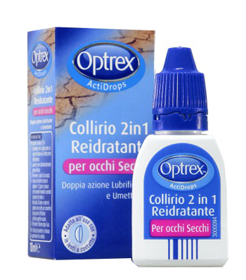 GOCCE OCULARI OPTREX ACTIDROPS 2IN1 REIDRATANTE OCCHI STANCHI 1 PEZZO - UniversoFarmacie.it