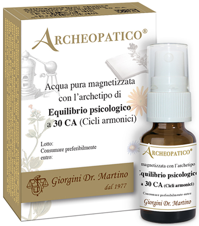 ARCHEOPATICO ACQUA PURA MAGNETIZZATA CON ARCHETIPO EQUILIBRIO PSICOLOGICO A 30 CICLI ARMONICI 10 ML - UniversoFarmacie.it