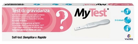 TEST DI GRAVIDANZA RAPIDO HCG MYTEST 1 PEZZO - UniversoFarmacie.it