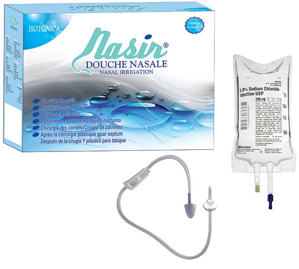 NASIR DOCCIA NASALE CON SOLUZIONE FISIOLOGICA ISOTONICA 6 SACCHE 500 ML + 1 BLISTER - UniversoFarmacie.it