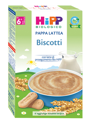 HIPP BIO PAPPA LATTEA BISCOTTI 250 G - UniversoFarmacie.it