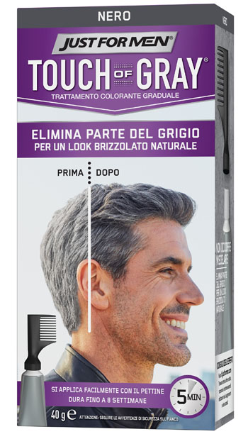 JUST FOR MEN TOUCH OF GRAY NERO 40 G - UniversoFarmacie.it